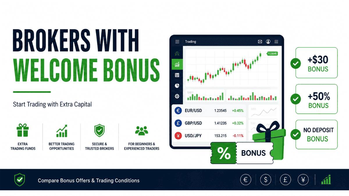 Brokers with Welcome Bonus
