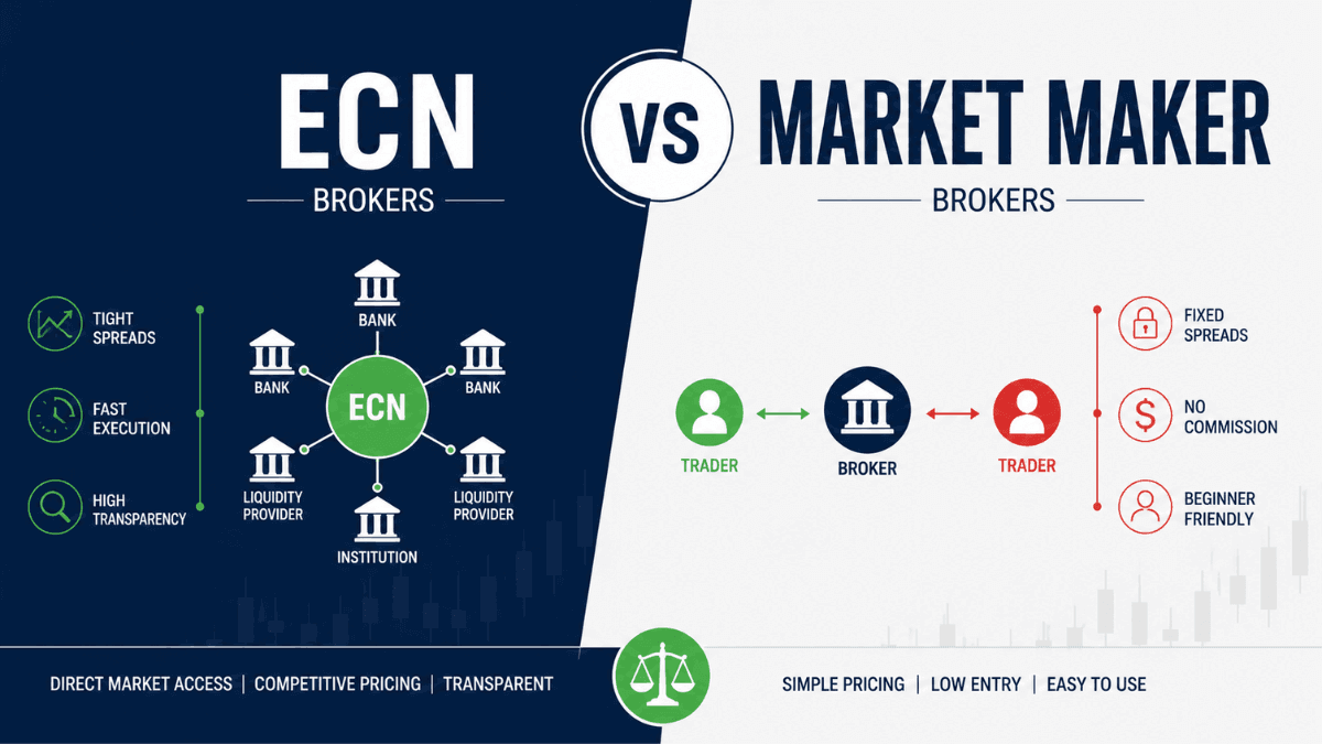 ECN vs Market Maker Forex Brokers